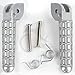 TCMT Silver Front Foot Pegs Footpeg Footrest Bracket Set Fits For DUCATI Monster 696 796 2009 2010 2011 2012 2013 2014