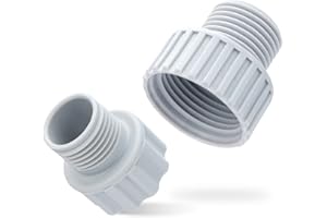 G GREEN EXPERT Green Expert Plastic Adapter Kit for Garden Hose and Sump Pump Easy Connection, Incluseds a 1" NPT Female to 3/4" GHT Male, a 3/4" NPT Female to 3/4" GHT Male, Connector Replacement for 203617/203618