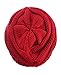NYFASHION101 Oversized Baggy Slouchy Thick Winter Beanie Hat, Red