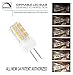 G4 LED Bulbs 120V Bi-Pin Base 3.5W Warm White 3000k 120lm/w Equivalent to 35W Halogen for Under-Cabinet, Ceiling, Table, Puck Lights (Pack of 5)