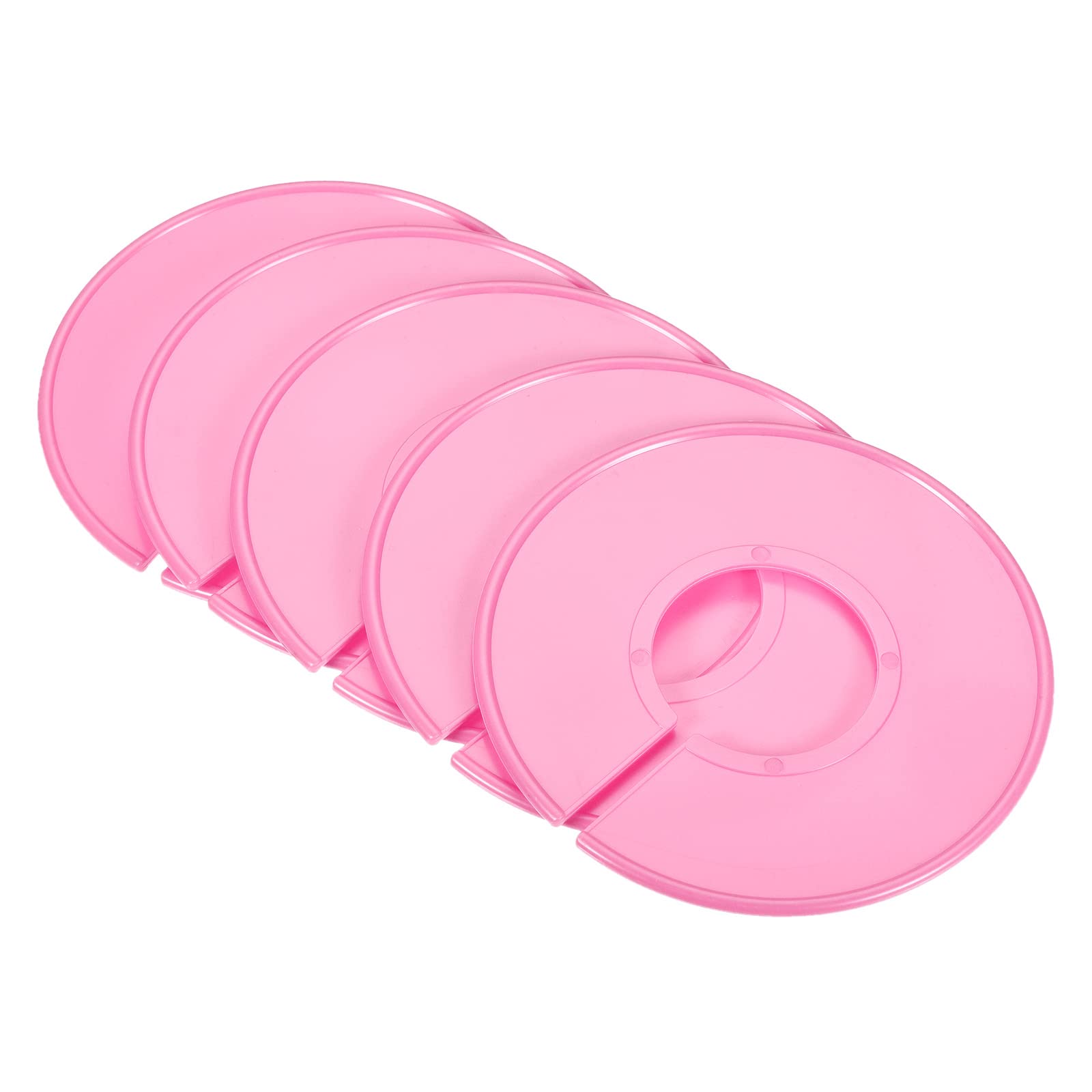 PATIKIL Clothes Dividers 20 Pack Blank Clothing Rack Size Sorting Reusable Wardrobe Round Hanger Separator, Pink
