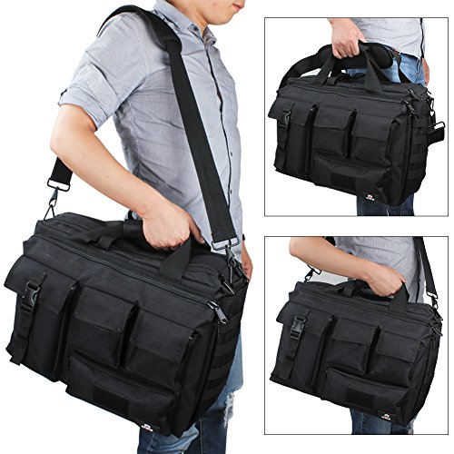 Tactical Briefcase, 15.6 Inch Men's Messenger Bag Military Briefcase