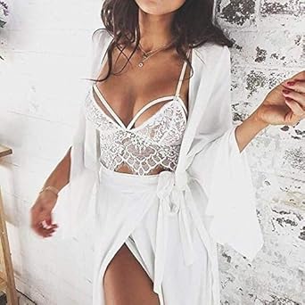 Angelof - Sujetador para pantalón con Sujetador de Cintura Abierta, Talla Grande Blanco L: Amazon.es: Ropa y accesorios