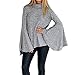 SG Women Turtleneck Long Bell Sleeve Top Casual Jumper Pullover Sweater