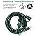 DEWENWILS 25Ft Outdoor Extension Cord, Evenly Spaced 3 Outlets Plugs with Safety Cover, 16/3 SJTW Weatherproof Wire for Outdoor String Lights, UL Listed