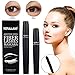 4D Silk Fiber Lash Mascara, Fiber Mascara, 4D Fiber Lash Mascara, Waterproof Long Lasting Eyelash Extension Warm Water Washable 4D Eyelash Mascara Makeup-Black