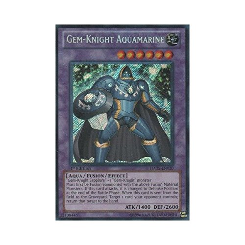 Yu-Gi-Oh! - Gem-Knight Aquamarine (HA05-EN020) - Hidden Arsenal 5 - 1st Edition - Secret Rare