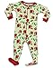 Leveret Organic Apple Footed Pajama 4 Years