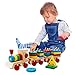 Lewo Wooden Geometric Shapes Stacking Train Peg Puzzles Games Toddlers Educational Toys