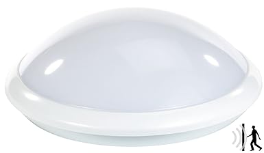 Luminea Deckenleuchte: Deckenlampe mit Radar-Bewegungssensor, E27, max. 60 W, IP44 (Deckenlampe mit Bewegungsmelder)