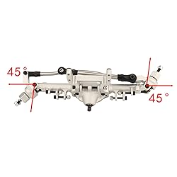 ZXYRC SCX10 CNC Metal Front Rear Straight Complete
