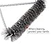 BBQ Brush, 3-Sided BBQ Wire Brush with Hanging Loop, Grill Cleaning for Weber, Char-Broil, Porcelain and Infrared Grills, Stainless Steel Bristles, 1 Piece