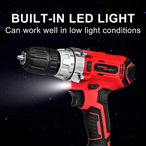 SALEM MASTER Cordless Drill Driver, 21V MAX Power Drill Set with 3/8Inch Metal Chuck, 2