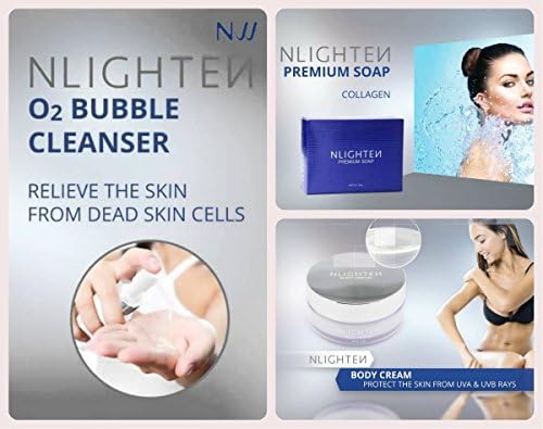 Best Seller Safe and Effective NWORLD NLIGHTEN 02 Bubble Cleanser 70ml, Body Cream 100g, Premium Bar Argan Soap 90g (3pcs/set) (Price inclusive of 20% VAT)