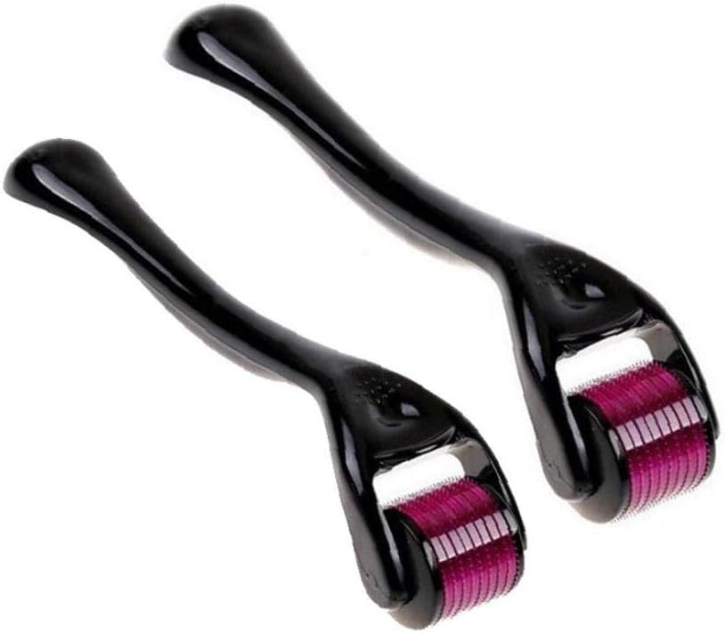 2 Pcs Derma Roller Microneedle Face Roller Exfoliation Roller Microdermabrasion Micro Dermaroller Skin Care Tool For Silky And Beautiful Skin(0.25mm,0.5mm)