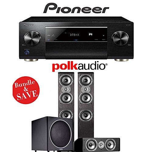 Pioneer Elite SC-LX701 9.2-Ch Network AV Receiver + Polk Audio TSi 400 + Polk Audio CS10 + Polk Audio PSW125 - 3.1-Ch Home Theater Package