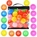 Youngever 60 Pack Pit Balls, Phthalate Free BPA Free Crush Proof Plastic Ball, Bright Colors Ball Pit, Fun and Educational (Multi-Color Number)