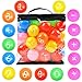 Youngever 60 Pack Pit Balls, Phthalate Free BPA Free Crush Proof Plastic Ball, Bright Colors Ball Pit, Fun and Educational (Multi-Color Number)