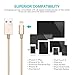 GANJOY iPhone Charger 3Pack 3FT/6FT/10FT(1M/2M/3M) Nylon Braided 8 pin Charging Cables USB Charger Cord, Compatible with iPhone 7/7 Plus/6s/6s Plus/6/6 Plus/5/5S/5C/iPad and iPod (Gold)