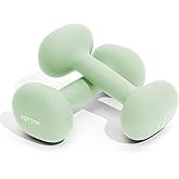 YOTTOY Dumbbell Set of 2,2-15 Pound Hand Weights for Women, Non-Slip Hand Weights for Home Gym, Strength Training, and Full-Body Workouts