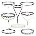 Jane Stone Vintage Black Velvet Choker Necklace Gothic Jewelry with Pearl and Infinity(Fn2141-8set)