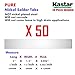 Kastar Pure Nickel Solder Tab (50 Pieces), Commercial Grade Best Suited for Heavy Duty, high Current and hig Capacity Battery Packs. Build Your own RC Toys and Power Tool Battery Pack DIY Projects.