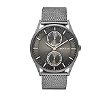 Skagen Men's Holst Watch in Smoke with Mesh Bracelet and Gunmetal Gray Dial