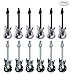 B.N.D TOP inflatable guitar for parties Assorted Black & White Guitar Inflate 12 pack inflatable pool floats bulk black and white party decorations or party favors for kids or adult
