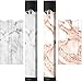 2 Pack Marble Juul Vinyl Wrap | Juul Decal | Juul Skin | Juul Sticker (White and Rose)