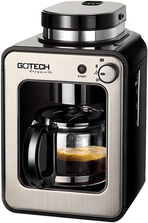 Filter Coffee Machine, Grinding and Brewing Coffee Machine, 600W, 580ml, Suitable for Home Office