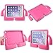 Lioeo iPad Pro 9.7 Case Kids iPad Air Case Kids iPad Air 2 Case Cartoon LightWeight Shockproof Durable Protection Cases EVA Foam Protective Cases and Covers for Apple iPad 5 6 New iPad 2017 (Hot Pink)