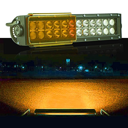 Auto Power Plus Led Light Bar Cover, 8 inch Waterproof Amber Led Spot Fog Light Bar Cover Lens