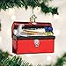 Old World Christmas Glass Blown Ornament Toolbox (32301)