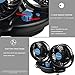 Welltop Car Cooling Fan 12V Auto Oscillating Car Air Fan with Dual Head 2 Adjustable Speeds Quiet Strong Dashboard Cooling Fans DC Electric Car Fans for Sedan SUV RV Boat Auto Vehicles Golf