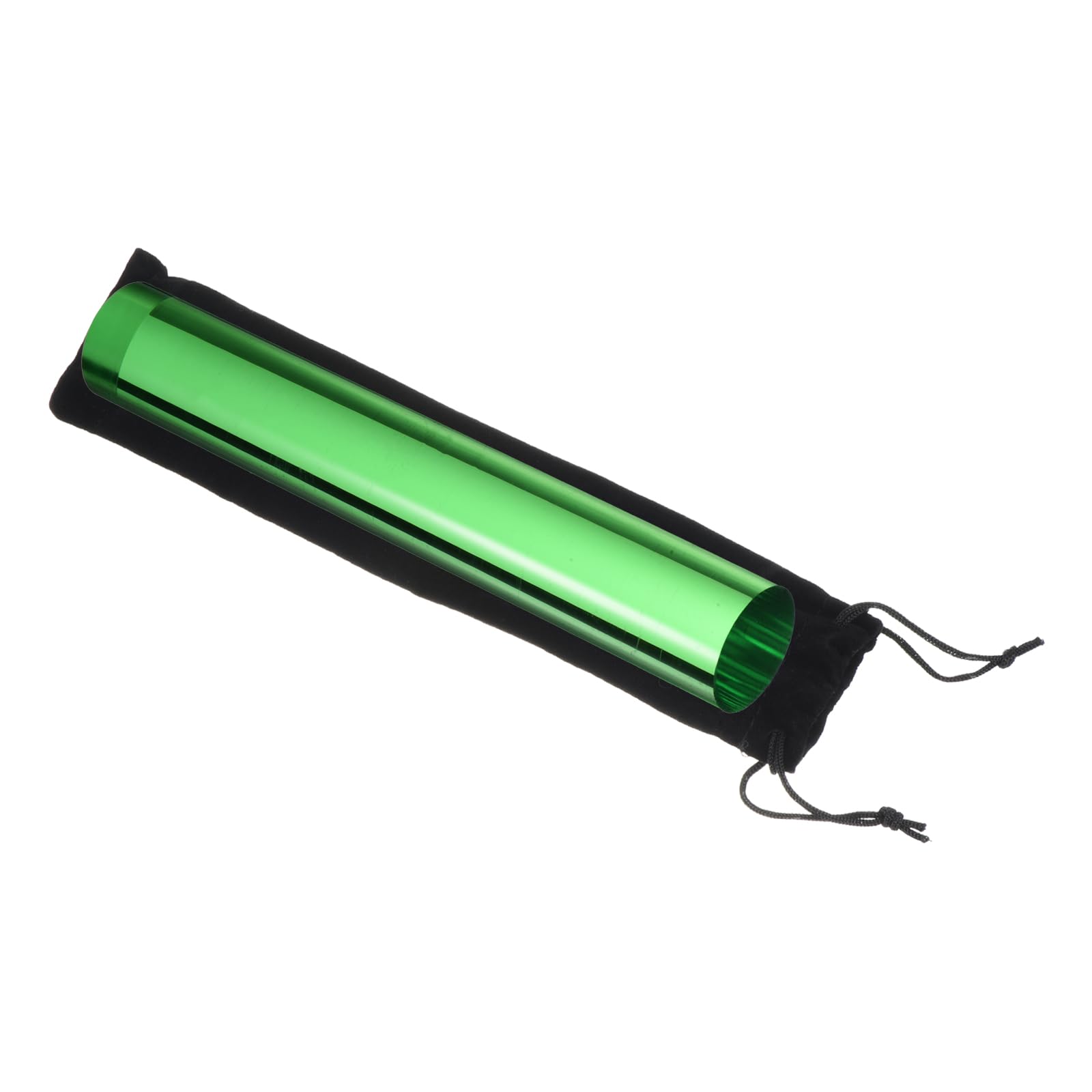 M METERXITY Ping Pong Ball Roller - Table Tennis Ball Tube Rubber Roller Accessory DIY Sticky Tool with Dust Bag for Table Tennis Racket (7.28", Green)