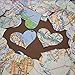 Vintage Map Hearts for Travel Wedding Party Table Scatter Confetti Decoration (200 pieces)
