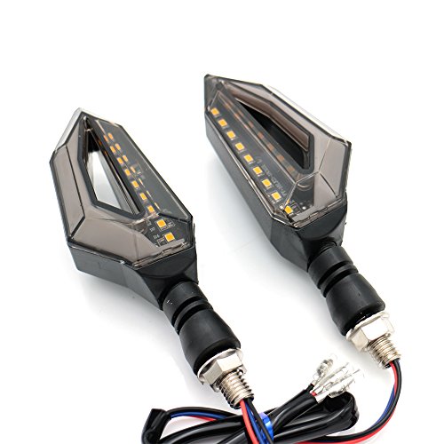 image for evomosa Universal 12 LED Turn Signal Lights Blinker Front Rear Lights 