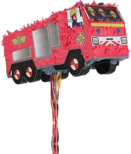 Amscan International 9902906 Pinata LicensedPINATA Pull: Fireman Sam