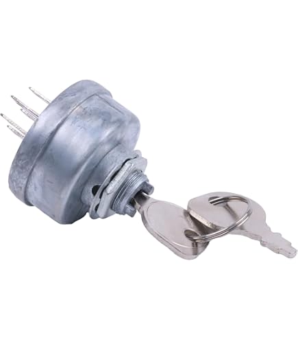 Ignition Switch With Key For John Deere - Replaces AM103286, Fits 110, 112, 140, Etc.
