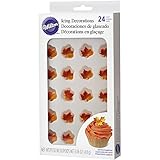 Wilton Maple Leaf Icing Decorations, 24-count