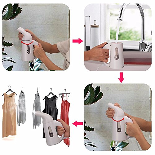 Yukey 110V 220V New Mini Steam Iron Handheld dry Cleaning Brush Clothes Household Appliance Portable Travel Garment Steamers - Thumbnail 4