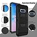 DONWELL Galaxy S10e Case S10 Lite Case Hybrid Shockproof Heavy Duty Rugged Protective Cover with Kickstand and Belt Clip Holster Compatible for Samsung Galaxy S10e / S10 Lite 5.8 inch 2019 (Black)