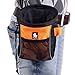 JAX PLANET Dog Training Bag Clicker Set - Dog Training Clicker & Treat Holder for Dog Training (1. Dog Treat Pouch)+FreeGift (Small/Freesize,TreatPouch/Clicker-Orange&Black+Gift)