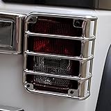 Kenteam 07-15 Jeep Wrangler JK Chrome Euro Real Tail Light Guards Lamp Light Covers-1 Pair