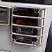 Kenteam 07-15 Jeep Wrangler JK Chrome Euro Real Tail Light Guards Lamp Light Covers-1 Pair