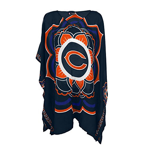 NFL Chicago Bears Womens NFL Caftan, Blue, One Size Fits Most