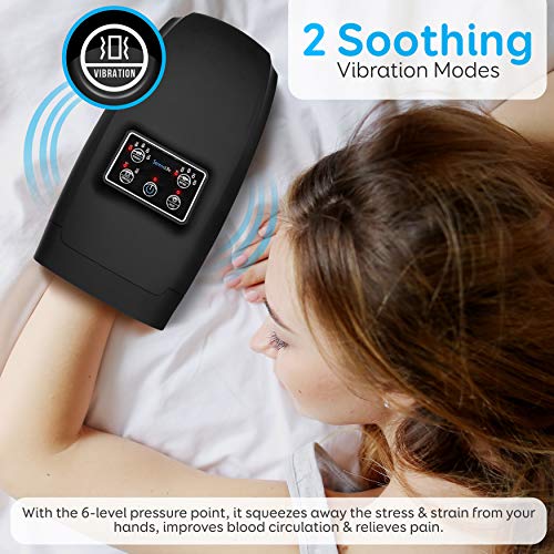 SereneLife Electric Compression Hand Massager Electric Acupressure Palm Hand Massager w/ Air