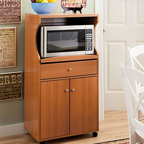 Home Source Industries TIF 10109 Microwave Stand, Cherry - Thumbnail 5