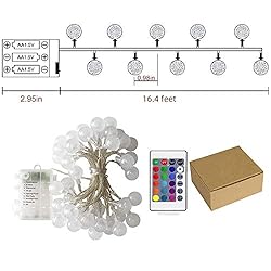 Metaku Outdoor String Lights Battery Operated