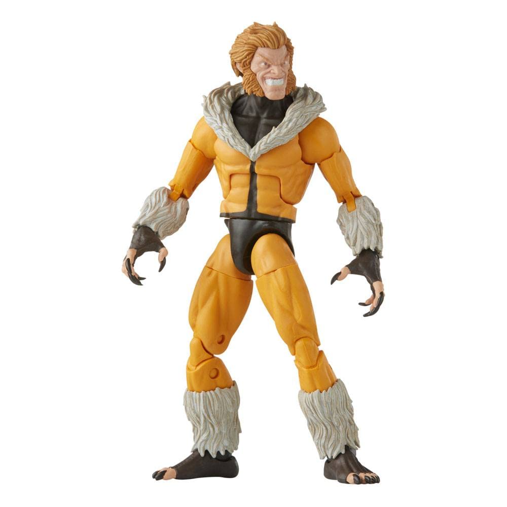 X-Men Hasbro Marvel Legends Series X-Men Sabretooth Action Figure 15cm Collectible Toy, 3 Build-A-Figure Part
